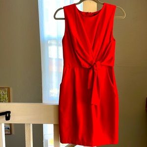 Red Mini Dress Front Tie (S)
